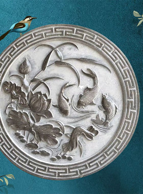 浮雕壁画镂空背景墙装饰汉白玉