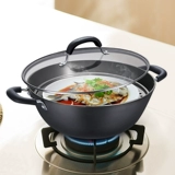SUPOR STREM -FRIED POT IRON IRO -FUNCTION, большая способность, двойная плита с двойной домом, газовая электромагнитная плита универсальная сырая железная горшка