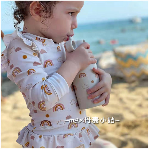 丹麦Liewood儿童宝宝高颜值保温杯 外出水杯水壶不锈钢带吸管双盖 - 图2