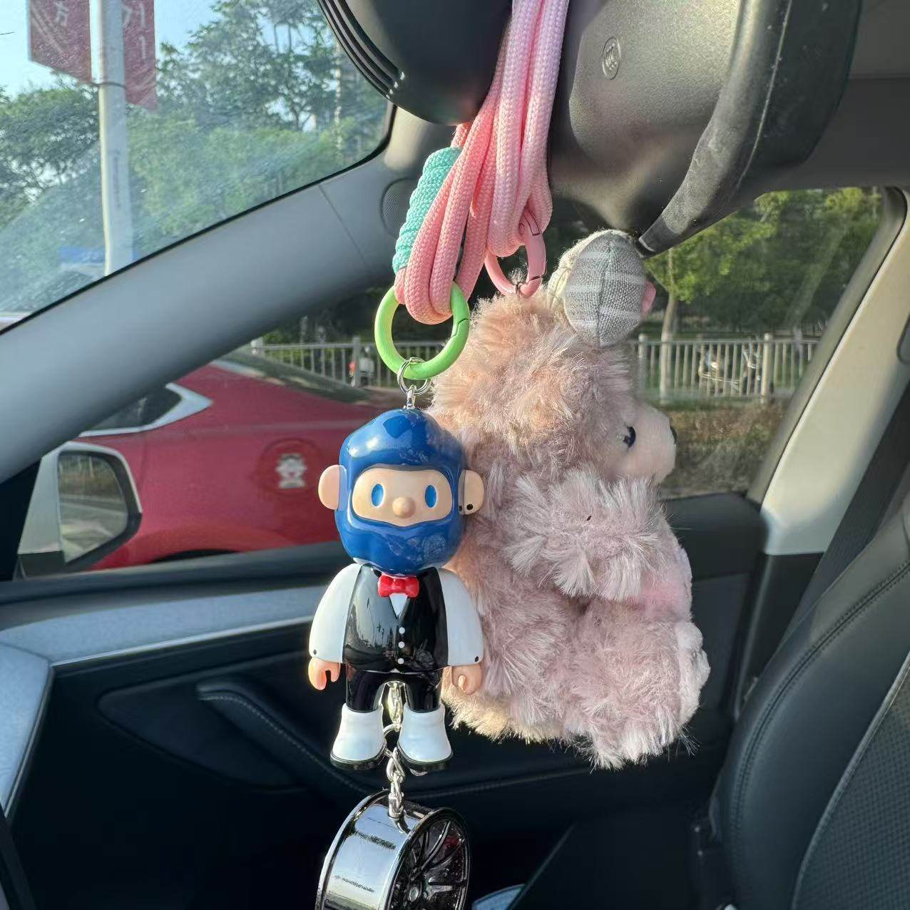 车挂diy配件泡泡玛特后视镜挂绳毛绒娃娃钥匙扣登山扣挂绳手机链,淘宝优惠券,粉丝福利购,淘宝优惠卷