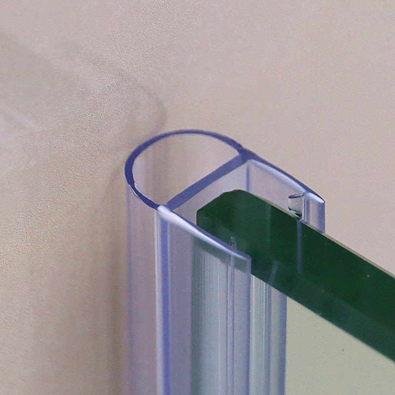 半圆塑料条 adu型防碰条自动感应玻璃窗门挡风胶条-图0