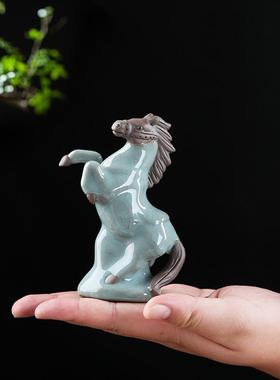 陶瓷十二生肖摆件全套茶宠