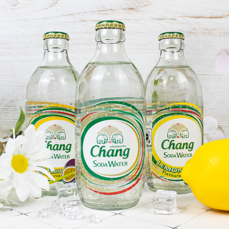 chang泰象苏打水饮料气泡水325ml*24玻璃瓶装泰国进口江浙沪皖