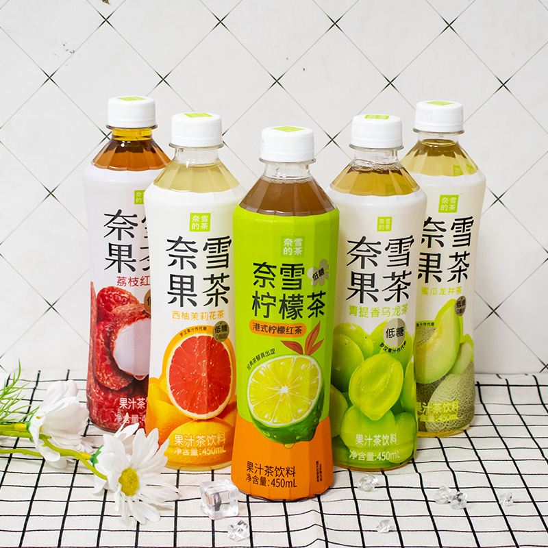 奈雪的茶果汁茶饮料450ml*4瓶尝鲜低糖0脂肪下午茶饮料多种口味 - 图2