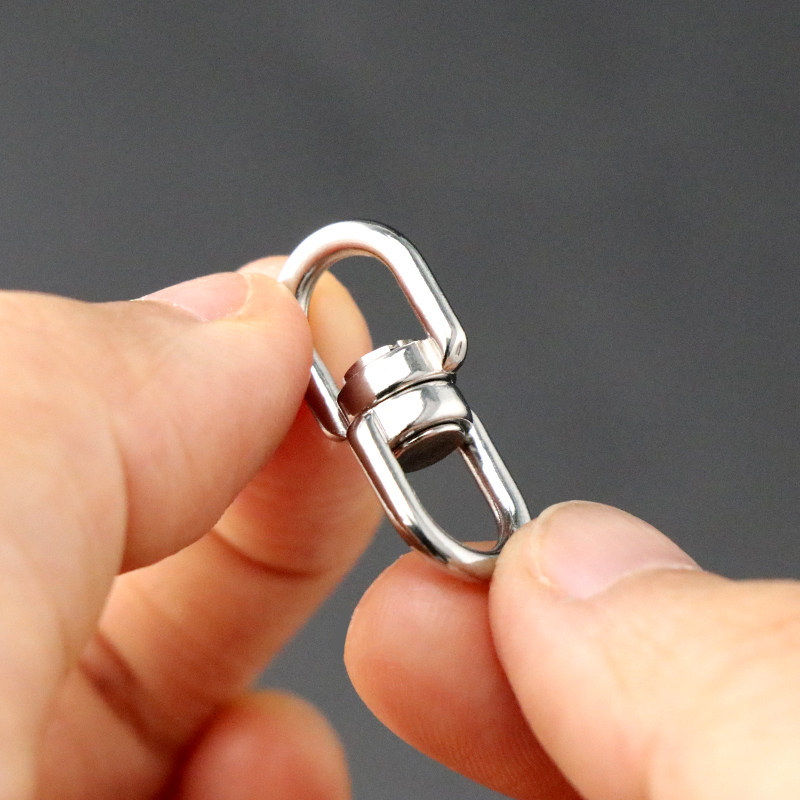 304不锈钢迷你8字万向扣360°可旋转钥匙扣多功能挂扣连接饰品扣,淘宝优惠券,粉丝福利购,淘宝优惠卷