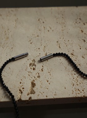 黑色水晶黑色水晶串串项链