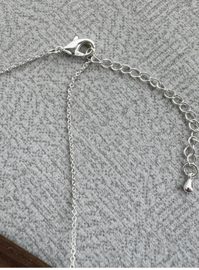 韩国博主同款大桃心吊坠挂坠锁骨链百搭圣诞爱心女