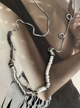 做旧长款毛衣op099957金属项链