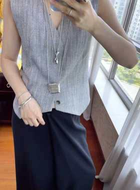 净水瓶项链博主同款中古编织包