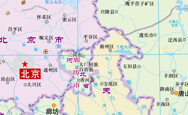 河北省京津冀地图区域图设计素材源文件地级矢量图清晰度高AI文件-图2