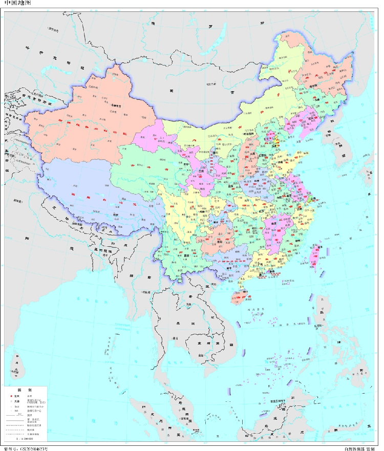 DT211中国地图地级竖设计素材源文件AI矢量图高清最新版可编辑 - 图1