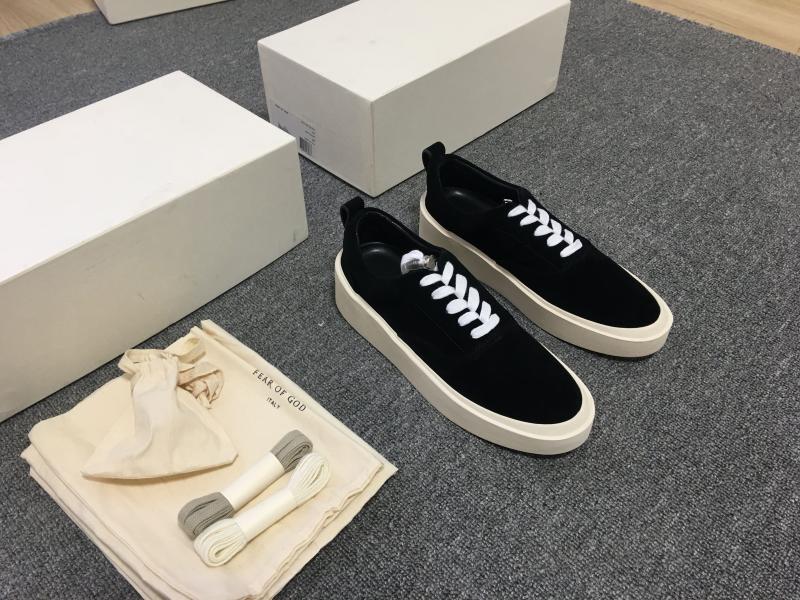 FOG 101第六季6th Fear of god Sneaker高街翻毛皮麂皮男低帮板鞋 - 图1