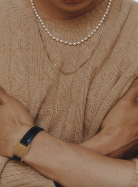 NUMBERING情侣款真皮复古手链ins