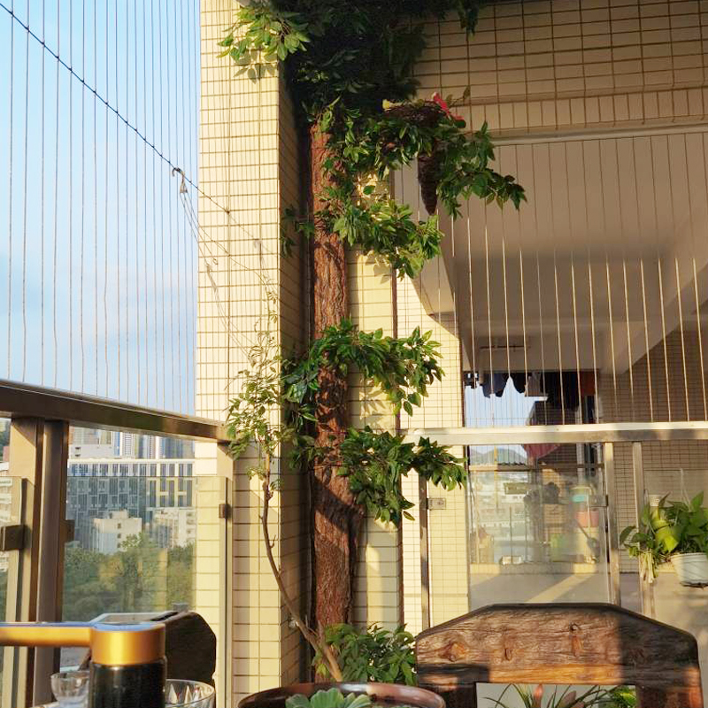 仿真假树皮管道装饰排水管包柱子消防下水管遮挡美化室内阳台造景 - 图1
