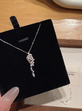 星坠沙漏手捧花！纯银时尚感项链