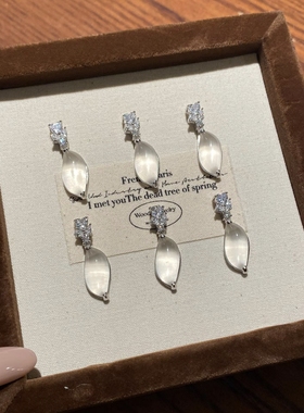 「白玉兰花瓣」天然水沫玉S925银项链女款轻奢小众设计感送闺蜜