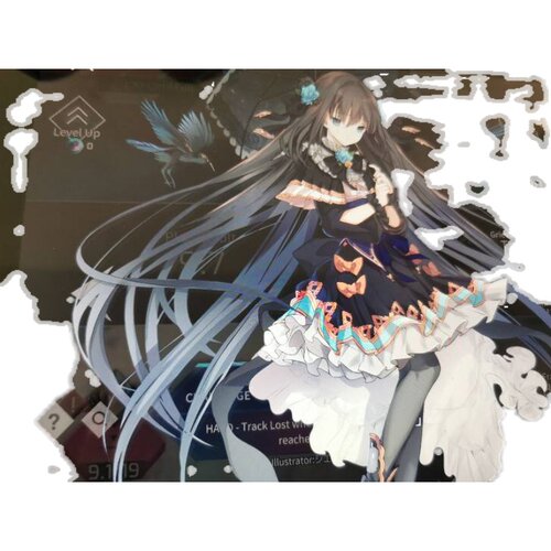 帝王Cosplay假发套 Arcaea COS病女黑色长发内扣1米定制假毛 - 图0