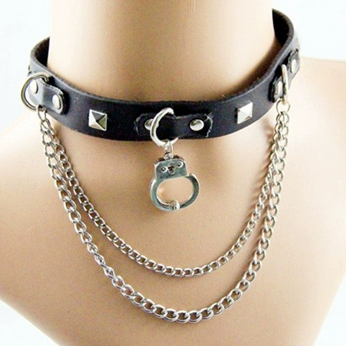 Китай второй Saibo Poch Black Double -Layer кожаное кольцо не -мейнстрим колье с черепа