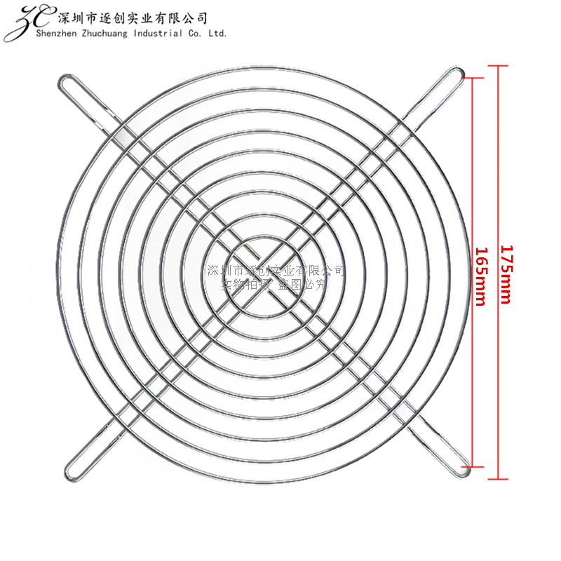 20cm散热风扇网罩 200x200mm 20060风机防护保护铁网 304不锈钢网 - 图1