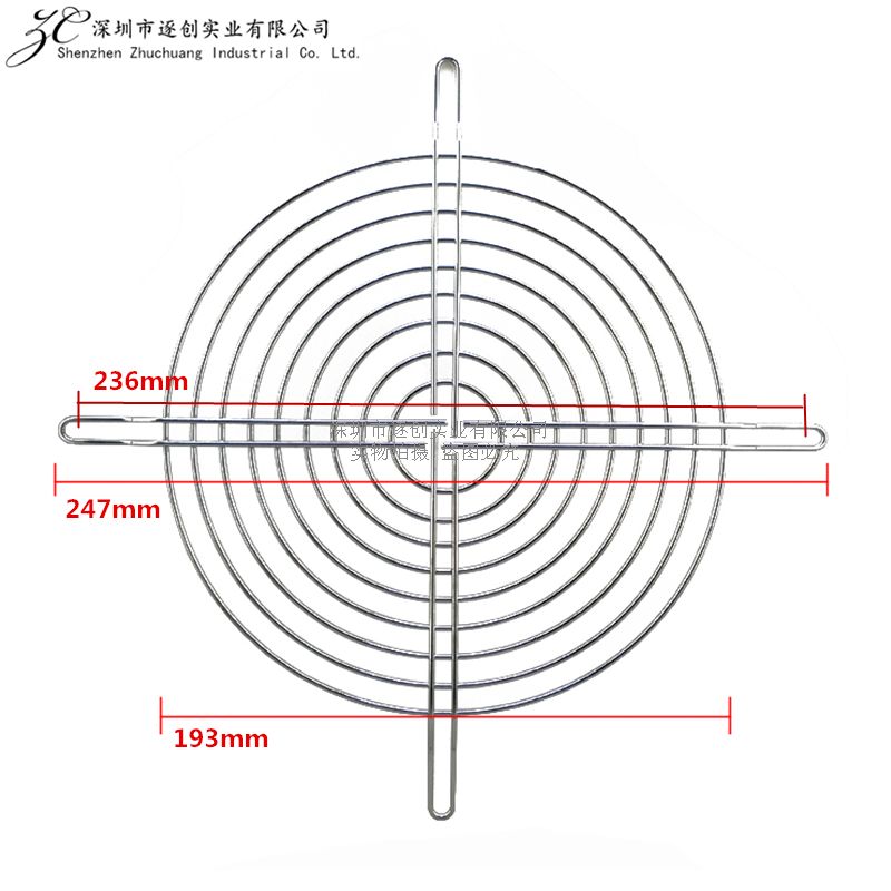 20cm散热风扇网罩 200x200mm 20060风机防护保护铁网 304不锈钢网 - 图2