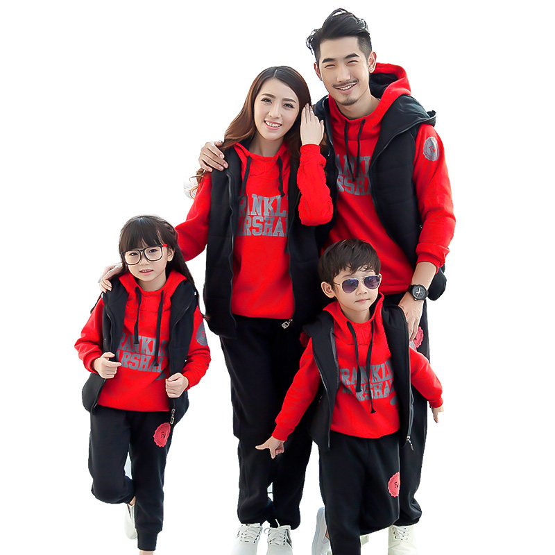 亲子装一家三口四口秋装2020潮卫衣 thecouplepig亲子装/亲子时装