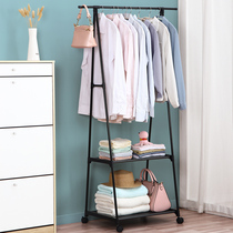 Euroment Clothes Hat Rack Floor Home Hanging Clothes Hanger Bedroom Room Clotheshorse Clothes Rack Indoor Simple Moving Shelf
