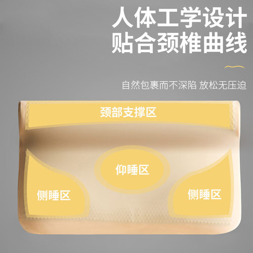 紫罗兰无感云浮凝胶记忆枕头记忆棉零压枕芯护颈椎助睡眠枕芯软枕 - 图3