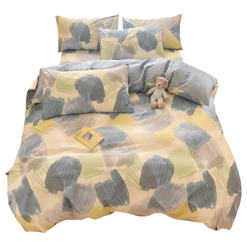 Violet all cotton four-piece set Nordic style