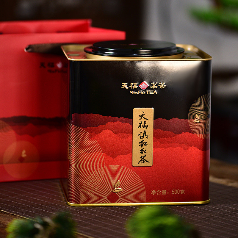 天福茗茶天福滇红红茶正宗云南大叶种工夫红茶500G