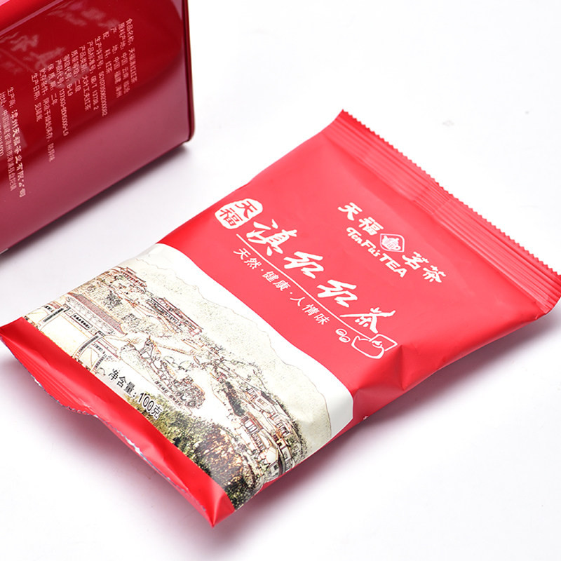 天福茗茶 云南茗丰滇红茶散茶 正宗云南红茶 方形罐装500G