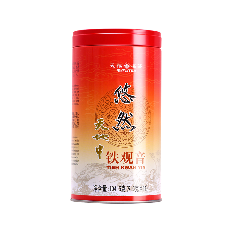 天福茗茶 悠然铁观音 罐装104.5g 安溪清香型特级乌龙茶 - 图3