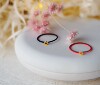 Hand-woven red rope ring for the year of birth, pure gold, money flower ring, ring, gift coil for men and women, couple
