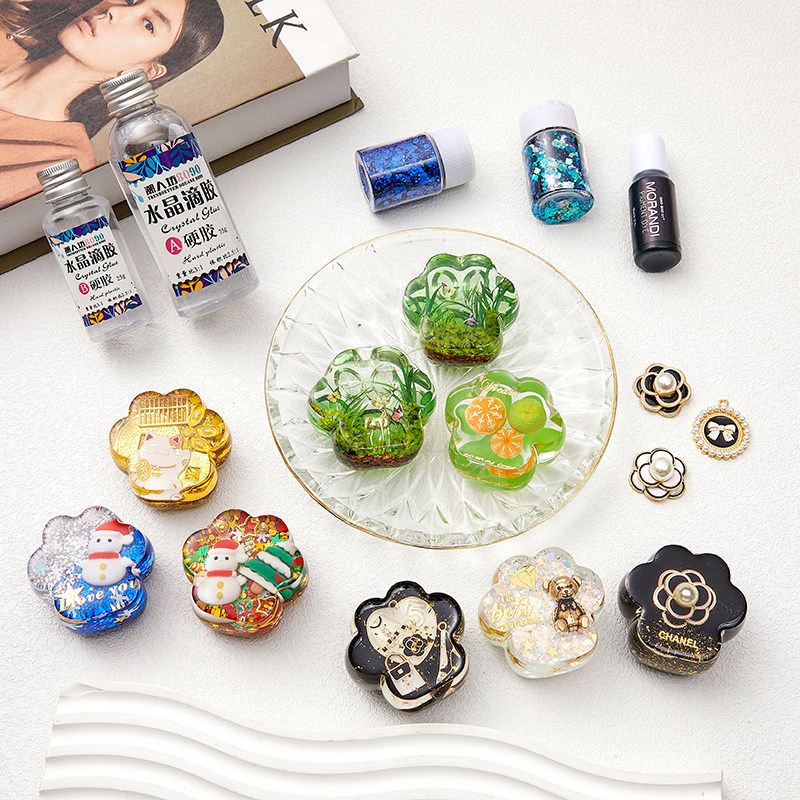 diy手工制作水晶滴胶流沙猫爪套餐硅胶模具钥匙扣挂件新手材料包,淘宝优惠券,粉丝福利购,淘宝优惠卷