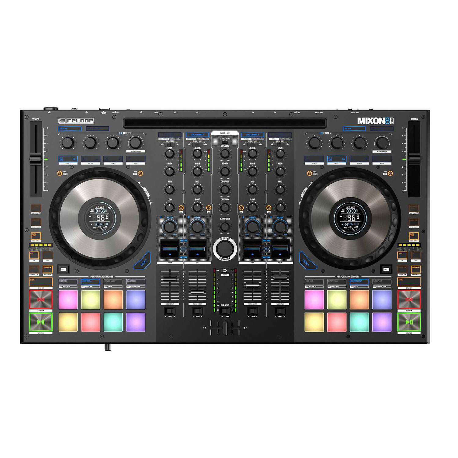 Reloop Mixon 8 Pro 数码打碟机DJ控制器serato莱恩软件DJAY iPad - 图3