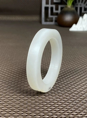 和由白玉手镯和田玉山料镯子毛圈半成品玉石原料无裂微线放漏E72