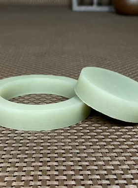 新疆玉石手镯和田玉镯子半成品且末玉镯毛圈山料原料促销无裂D87