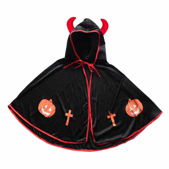 Children's clothing horn cape devil