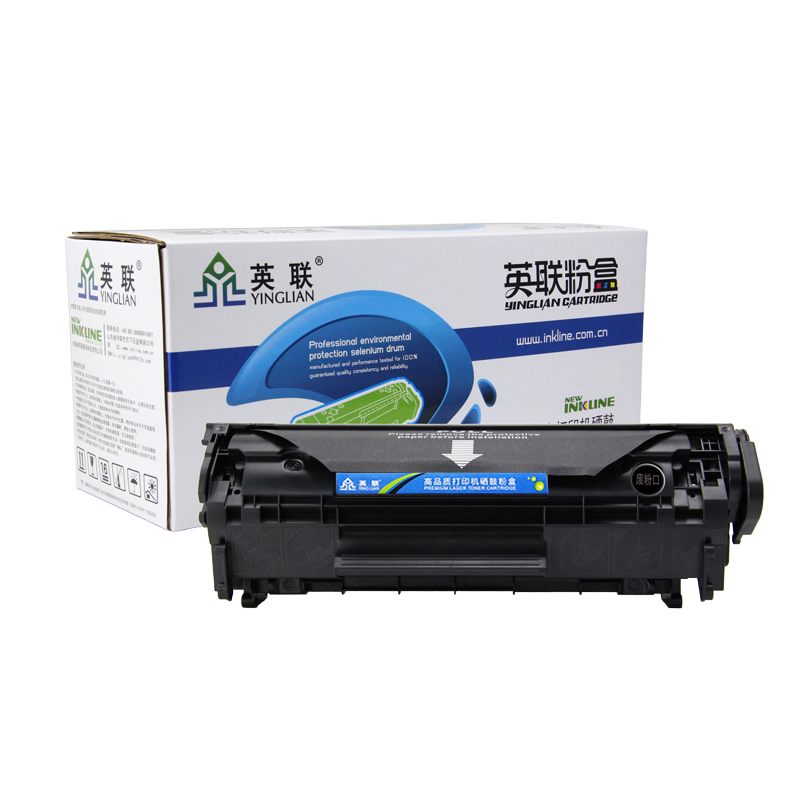 英联12a硒鼓 适用惠普m1005硒鼓1010 m1005mfp 1020plus 1018 1012 1022佳能LBP2900墨盒 HPQ2612A易加粉墨粉 - 图0