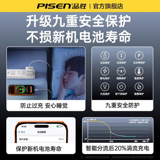 Pinsheng 20w/30w is suitable for fast charging with Apple charger