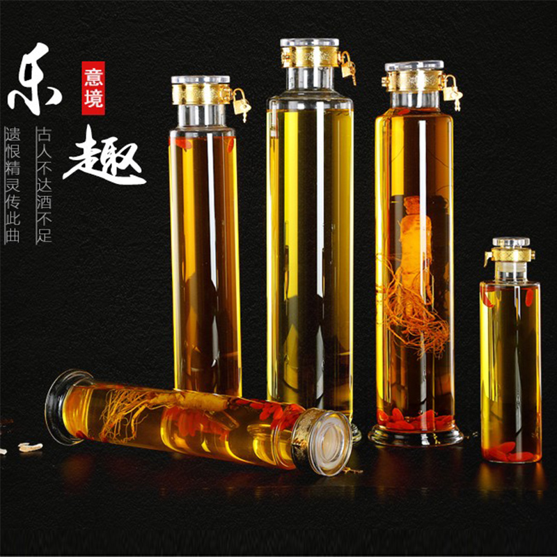 Soaking wine bottle 1kg 2kg high borosilicate glass lead-free