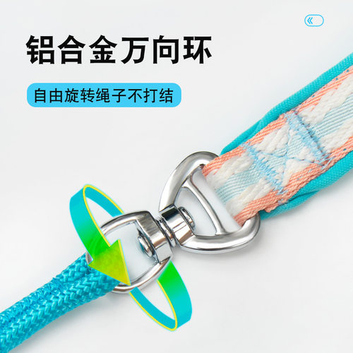 赛级P绳P链狗狗牵引绳训犬狗绳大中小型犬通用外出遛狗链子防打结 - 图0