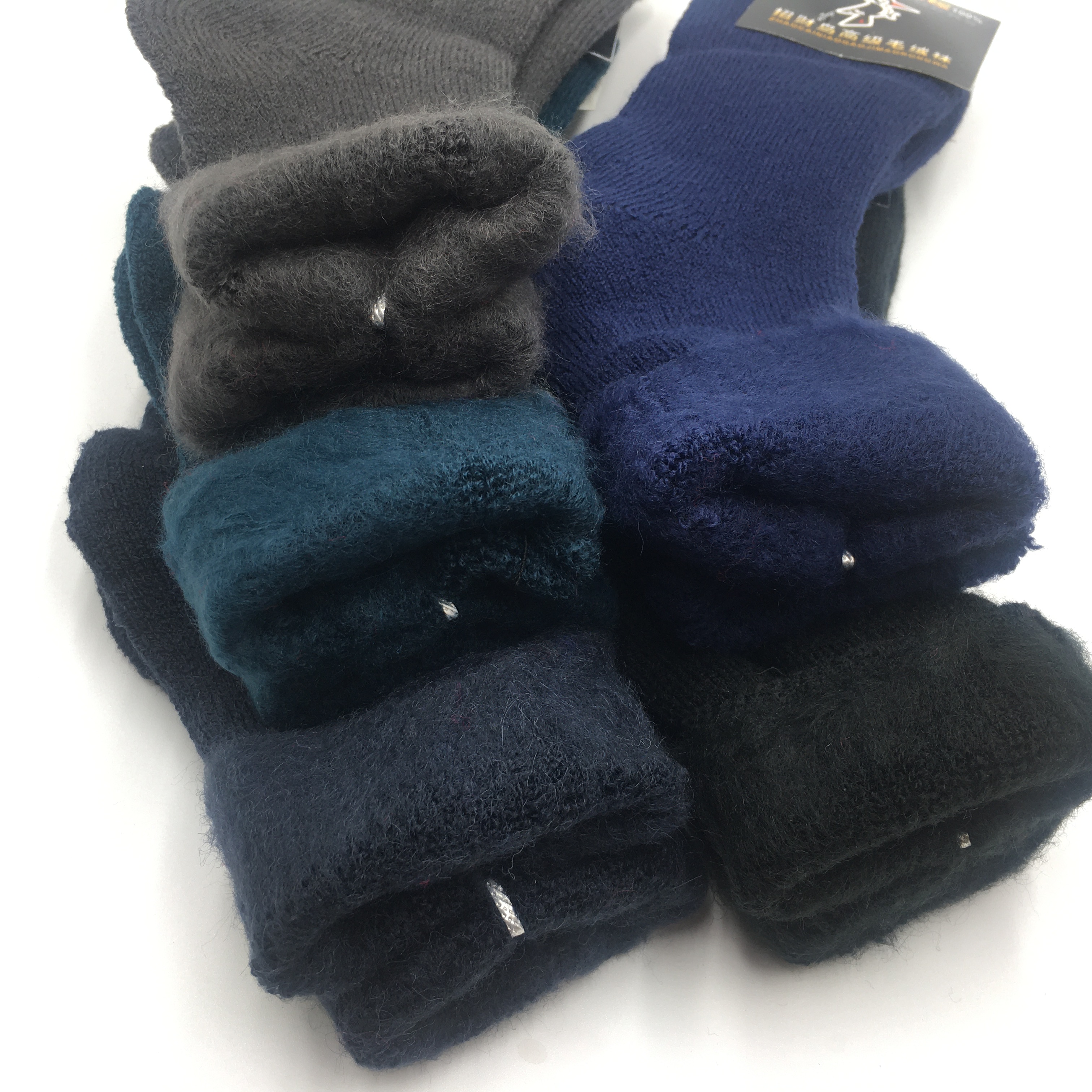 超厚羊毛袜秋冬季蓄热保暖加厚男士袜冬天加绒抗寒毛圈雪地老年袜