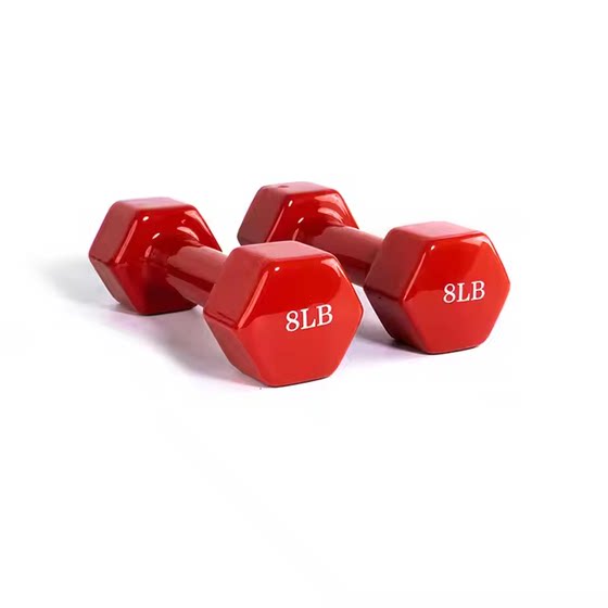 Hexagonal LB pound shaping fitness dumbbells