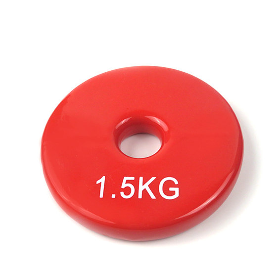 Rubberized dumbbell piece 1.5kg household single piece weight