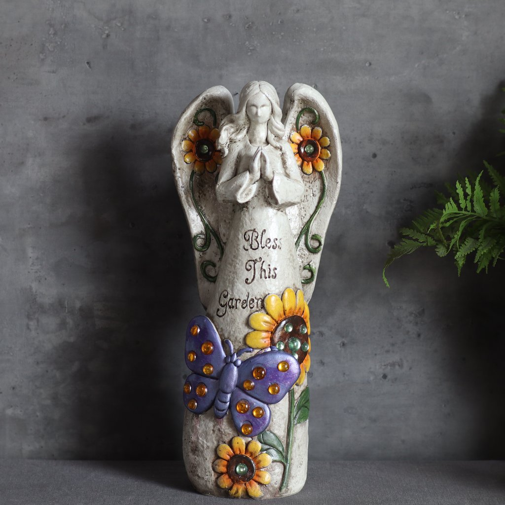 美式乡村复古做旧风爱的箴言天使花园杂货阳台庭院装饰品摆件造景 - 图3