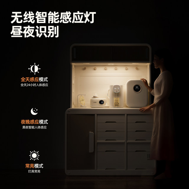 Leqin large countertop feeding table storage cabinet