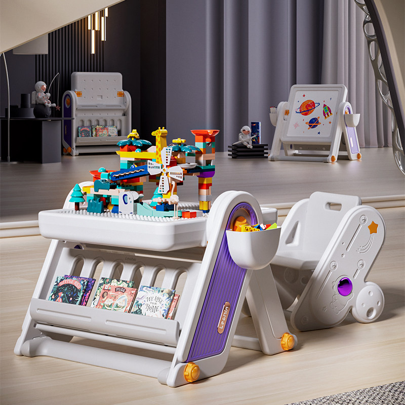 乐亲儿童多功能大颗粒折叠益智玩具 乐亲建构/拼插积木