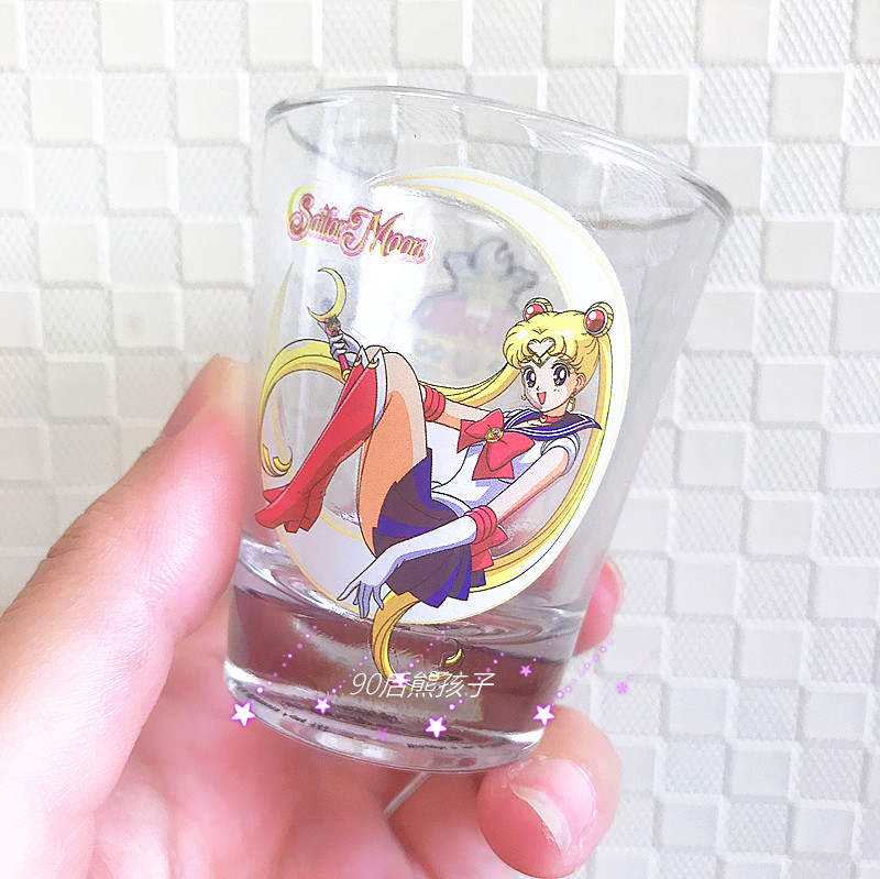 美少女战士SailorMoon水兵月月野兔圣杯士钢化玻璃小酒杯水杯子 - 图0