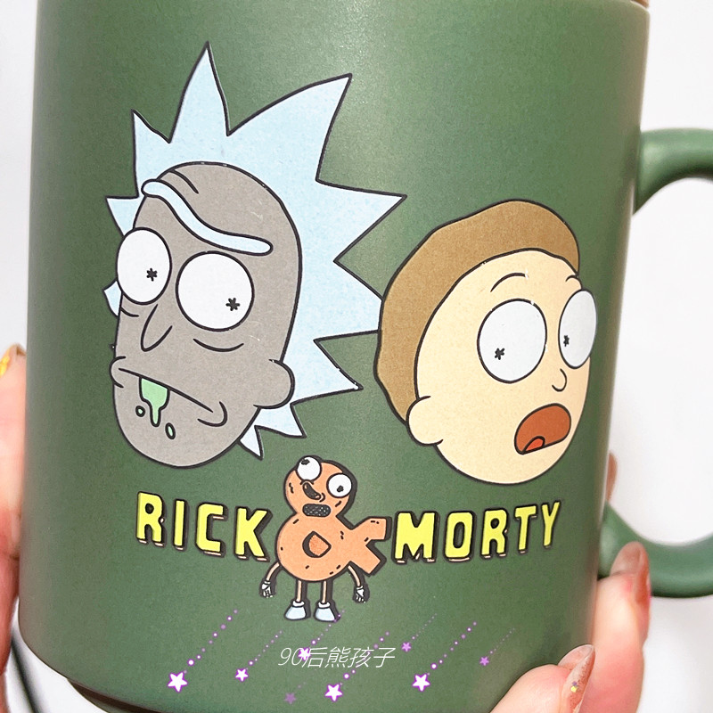 rick and和morty瑞克与莫蒂腌黄瓜屁股陶瓷杯马克杯咖啡杯水杯子-图1