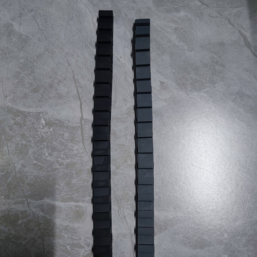 沥水架配件胶条适用（横面7mm竖面5mm）方管扁管深灰色硅胶食品级 - 图1